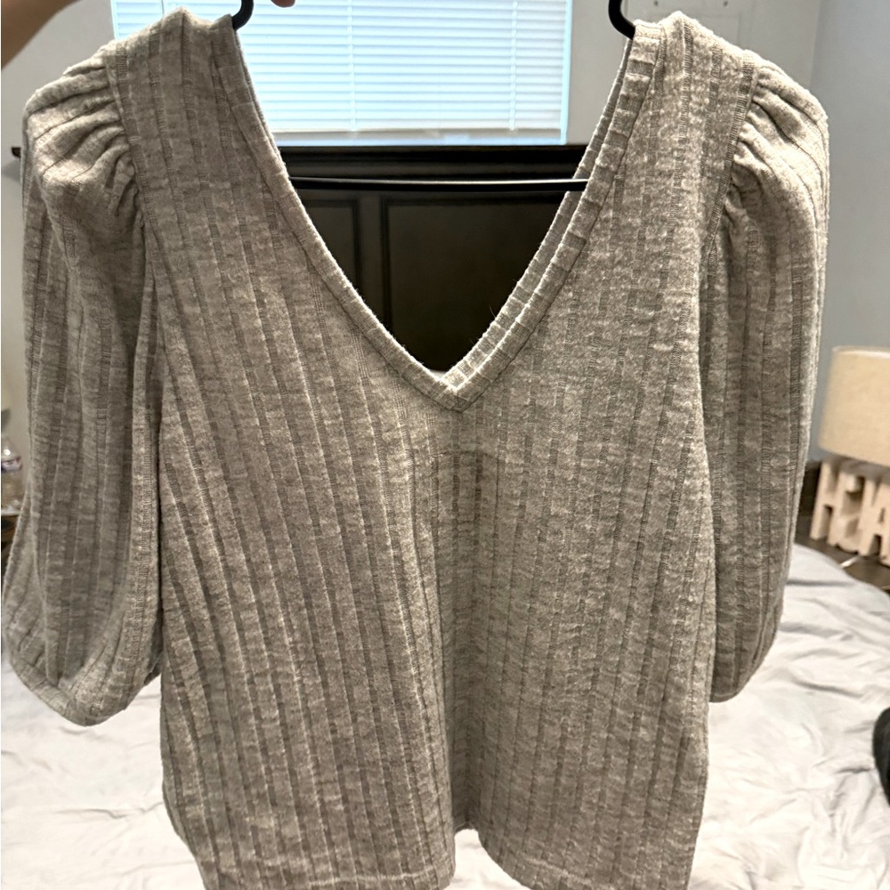 Chaser brand double V neck sweater